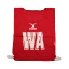 Netball Bib Gilbert Red