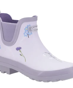 Cotswold Wildflower Ankle Wellingtons Lilac