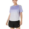 Asics Womens T-Shirt Road Fade SS Bluebell