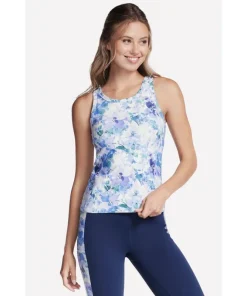 Skechers Performance GoWalk Seascape Floral Tank Purple/Turquoise