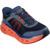 Skechers Performance Max Cushioning Glide-Step Trainer Navy/Orange