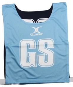 Netball Bib Gilbert Reversible Sky/Navy