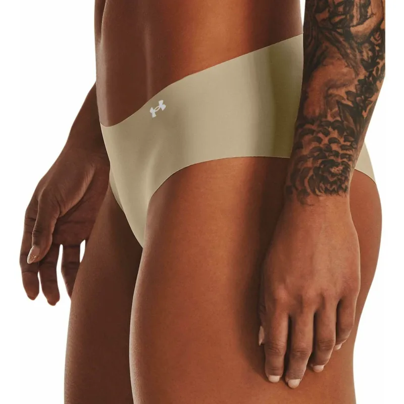 Under Armour Pure Stretch (3 Pack) Womens Hipster Brief - Beige - Image 3