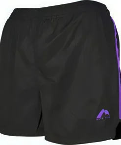 More Mile Square-Cut Womens Running Shorts - Black