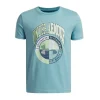 Under Armour Boys T-Shirt Varsity Crest S/S Blue Haze/Wham Blue