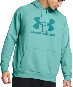 Under Armour Rival Fleece Logo Mens Hoody - Green