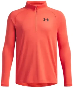 Under Armour Boys Half Zip Tech 2.0 Venom Red/Black