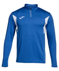 Joma Winner III Junior Half Zip Midlayer: Royal Blue/White