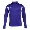 Joma Winner III Junior Half Zip Midlayer: Violet/White