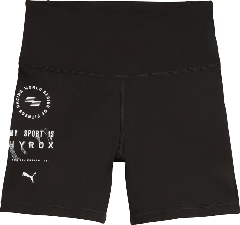 Puma X HYROX Essentials Womens Short Training Tights - Black - Image 3