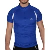 More Mile Half Zip Short Sleeve Mens Cycling Jersey - Blue