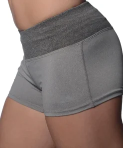 More Mile Marl 3 Inch Womens Running Shorts - Grey