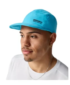 Brooks Unisex Hat Lightweight Packable 2.0 Blazing Blue/White