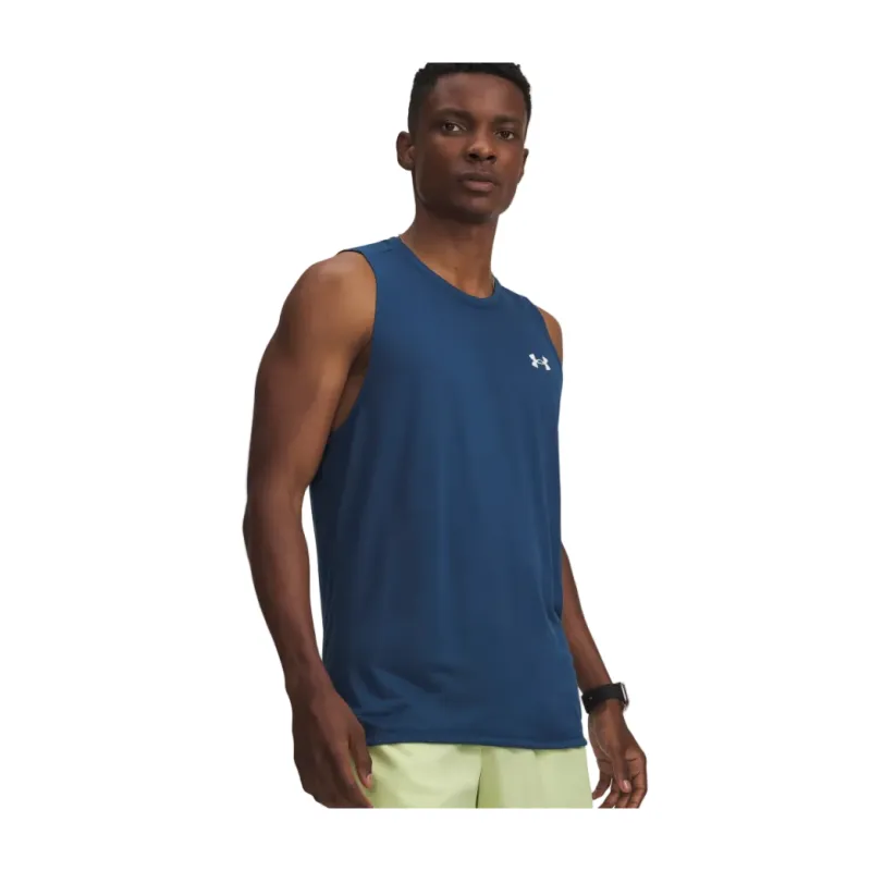 Under Armour Mens Tech Tank Wham Blue/White