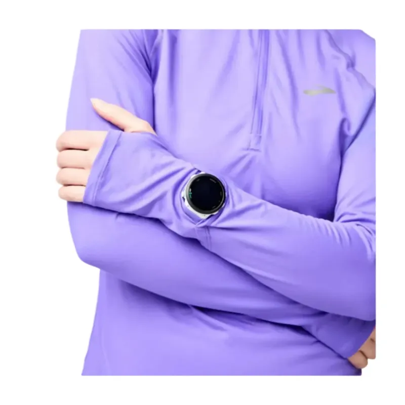 Brooks Womens Half Zip Dash 3.0 Violet - Image 3
