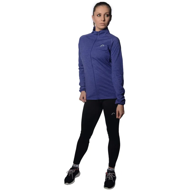 More Mile Marl Womens Training Tights - Black - Image 2