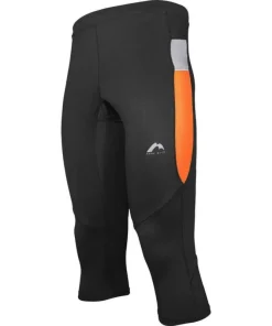 More Mile More-Tech Mens 3/4 Capri Running Tights - Black