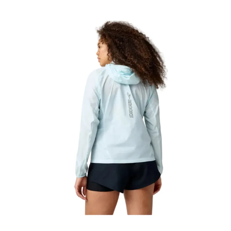 Brooks Womens Jacket Canopy Packable Stride Blue - Image 2