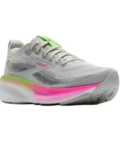 Brooks Womens Trainer Adrenaline GTS 25 Wide Oyster/Pink/Green