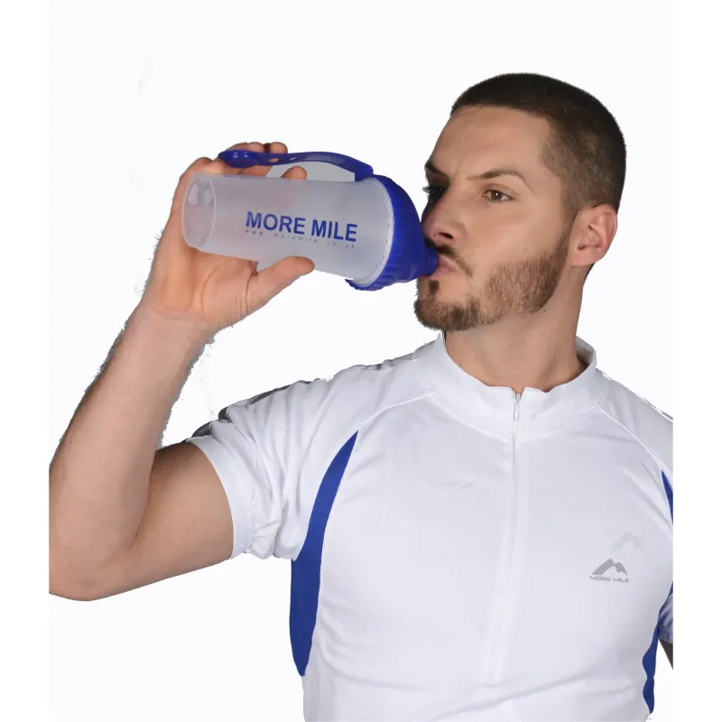 More Mile 650ml Protein Shaker - Blue - Image 2