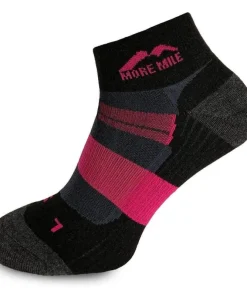 More Mile Endurance Womens Running Socks - Black