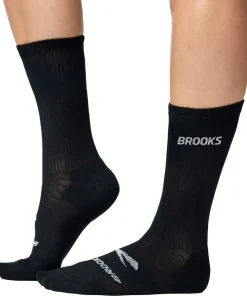 Brooks Run In (3 Pack) Crew Running Socks - Black