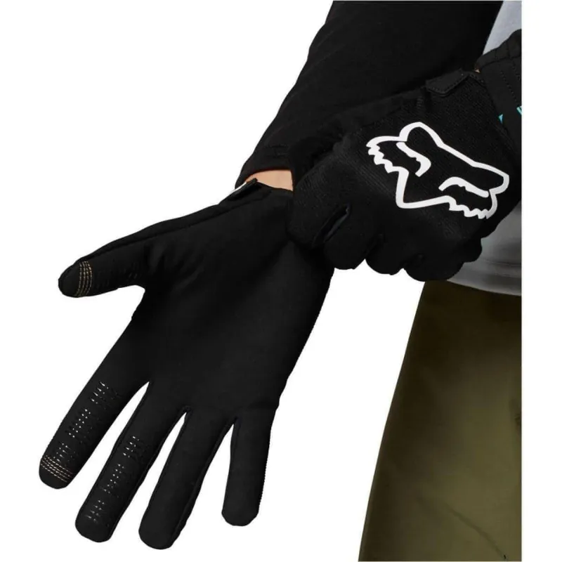 Fox Ranger Full Finger Junior Cycling Gloves - Black - Image 2