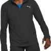 Puma Favourite Half Zip Long Sleeve Mens Running Top - Black