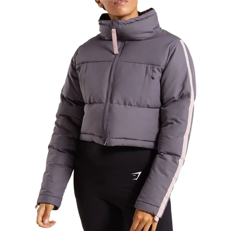 Gymshark Oversized Womens Puffer Jacket - Grey