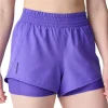 Brooks Dash 2 In 1 Womens Running Shorts - Purple