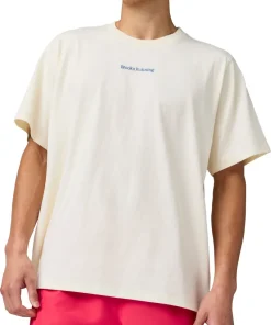 Brooks Movement Heavyweight Short Sleeve Mens Running Top - Cream