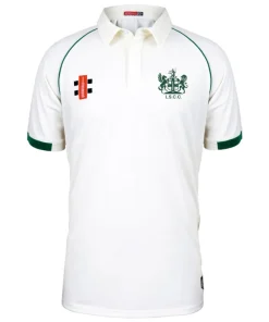 Law Society CC Matrix V2 Short Sleeve Shirt: Ivory/Green