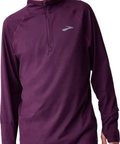 Brooks Dash 3.0 Half Zip Long Sleeve Mens Running Top - Purple