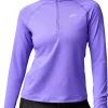 Brooks Dash 3.0 Half Zip Long Sleeve Womens Running Top - Purple