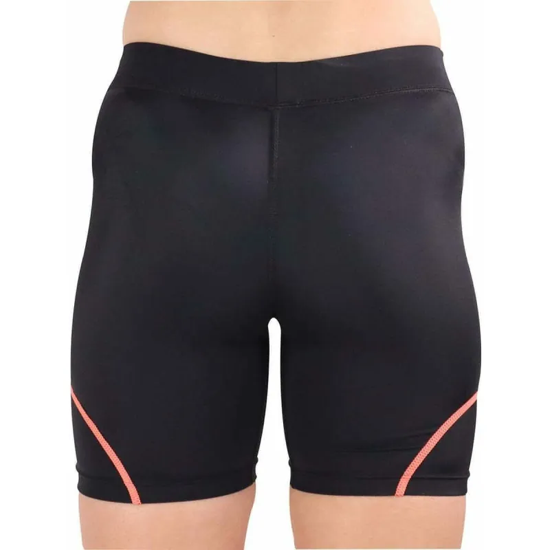 More Mile Compression Womens Short Running Tights - Black - Image 2