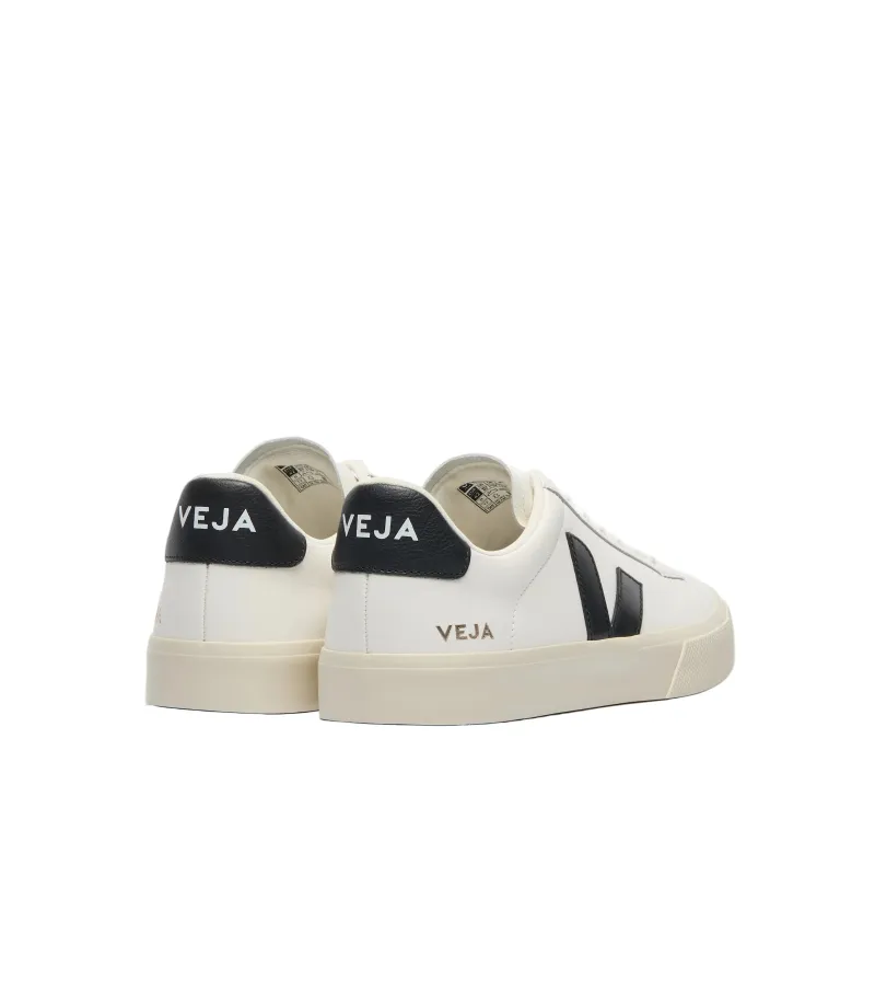 Veja Mens Trainer Campo Leather Extra White/Black - Image 3