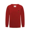 Claytons School Sweat: Red V Neck