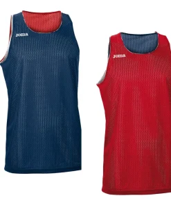 Joma Aro Junior Reversible Basketball Vest: Red/Navy