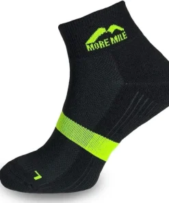 More Mile Preventer Double Layer Running Socks - Black