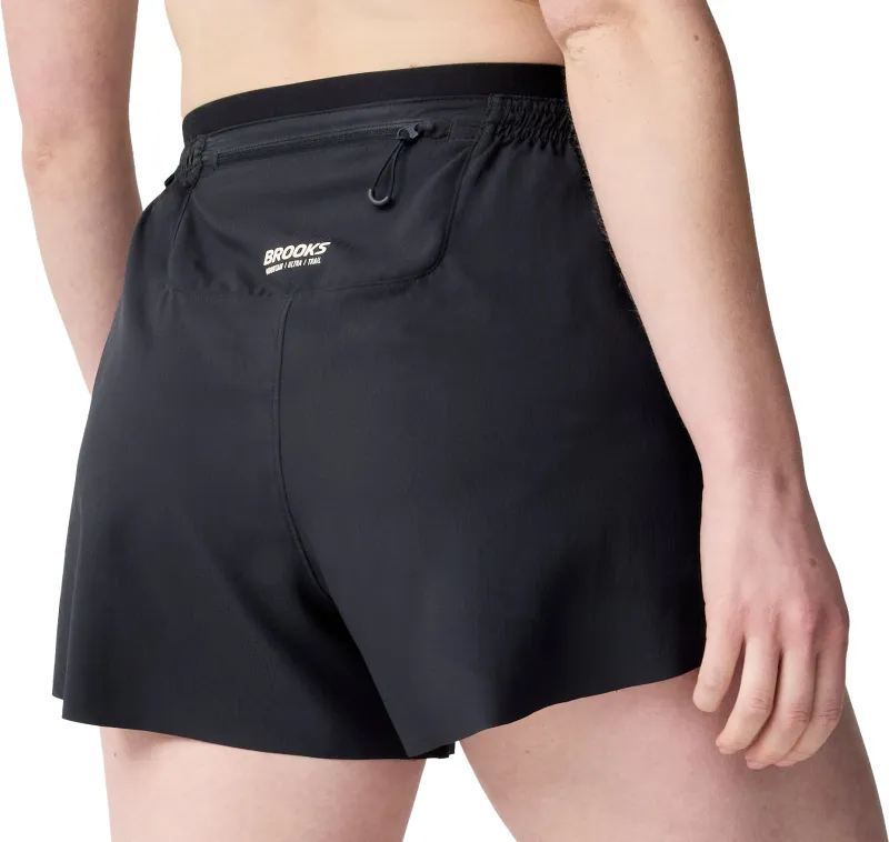 Brooks Cascadia Womens Running Shorts - Black - Image 2