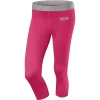 TCA Pro Performance Endurance Womens 3/4 Capri Running Tights - Pink