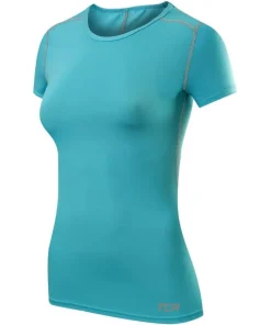 TCA Pro Performance Womens Short Sleeve Baselayer Running Top - Blue