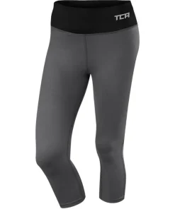 TCA Pro Performance Supreme Womens 3/4 Capri Running Tights - Grey