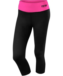 TCA Pro Performance Supreme Womens 3/4 Capri Running Tights - Black