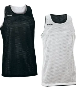 Joma Aro Junior Reversible Basketball Vest: White/Black