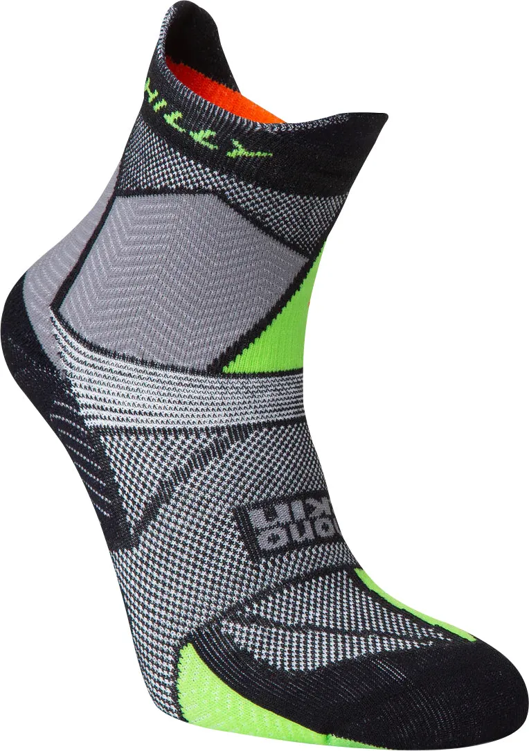 Hilly Marathon Fresh Anklet Running Socks - Grey
