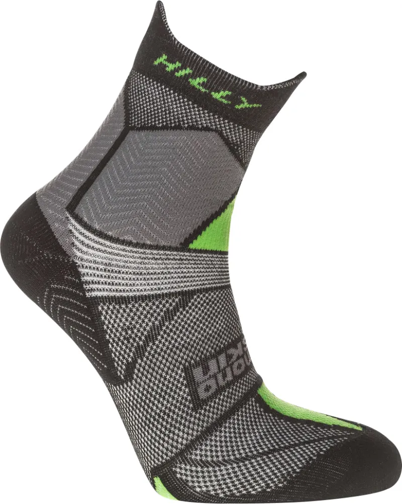Hilly Marathon Fresh Anklet Running Socks - Grey - Image 3