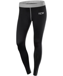 TCA Pro Performance Endurance Womens Long Running Tights - Black