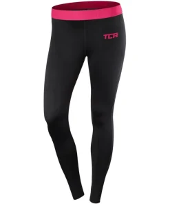 TCA Pro Performance Endurance Womens Long Running Tights - Black