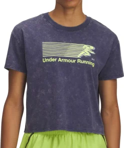 Under Armour Run Graphic Short Sleeve Womens Running Top - Blue